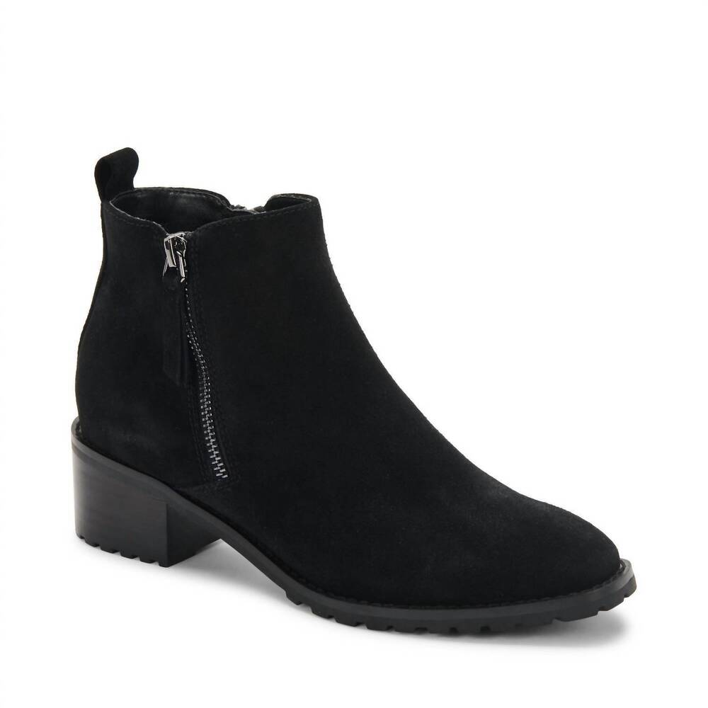 NEW BLONDO women's samara bootie in black suede